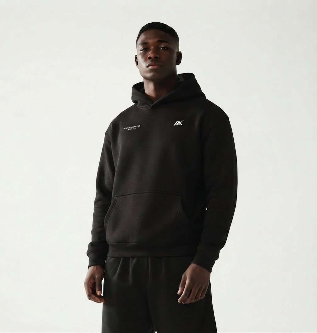 Mettlex® Hoodie | HEAVY | MEASURED IN METTLE | Black