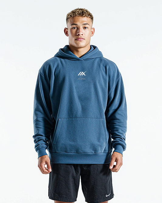 BLUE | OVERSIZED HEAVY HOOD | TEST YOUR METTLE