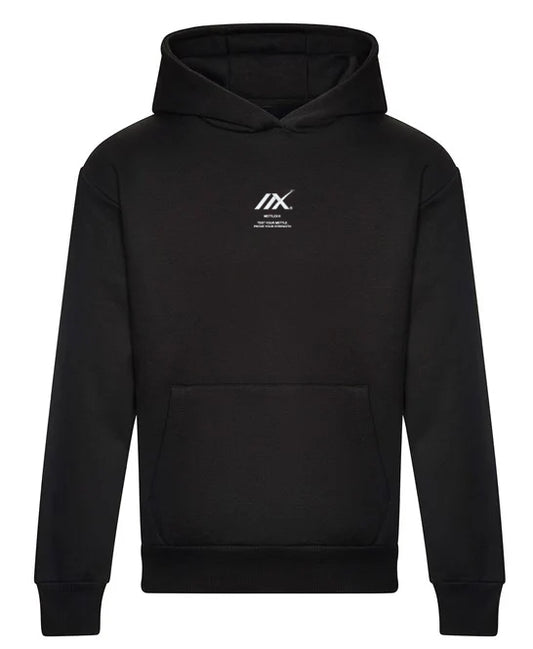 BLACK | OVERSIZED HEAVY HOOD | TEST YOUR METTLE