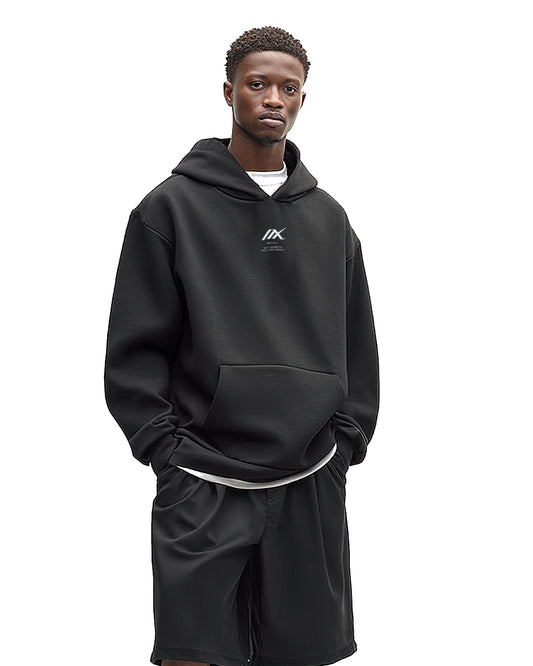 BLACK | OVERSIZED HEAVY HOOD | TEST YOUR METTLE